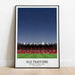 Manchester United Print. Manchester United Old Trafford Print Poster Artwork Gift Framed.