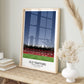 Manchester United Print. Manchester United Old Trafford Print Poster Artwork Gift Framed.