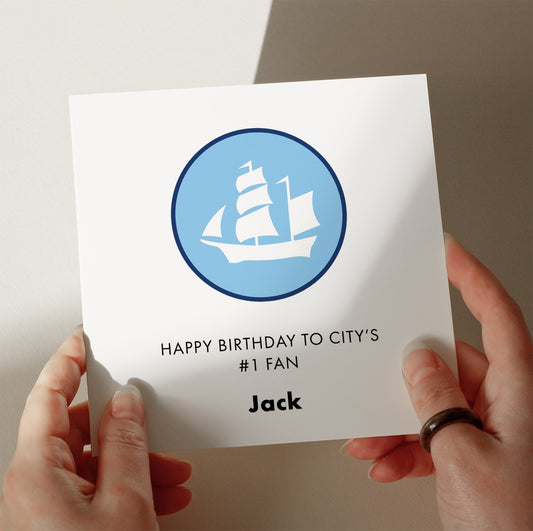 Manchester City Birthday Card