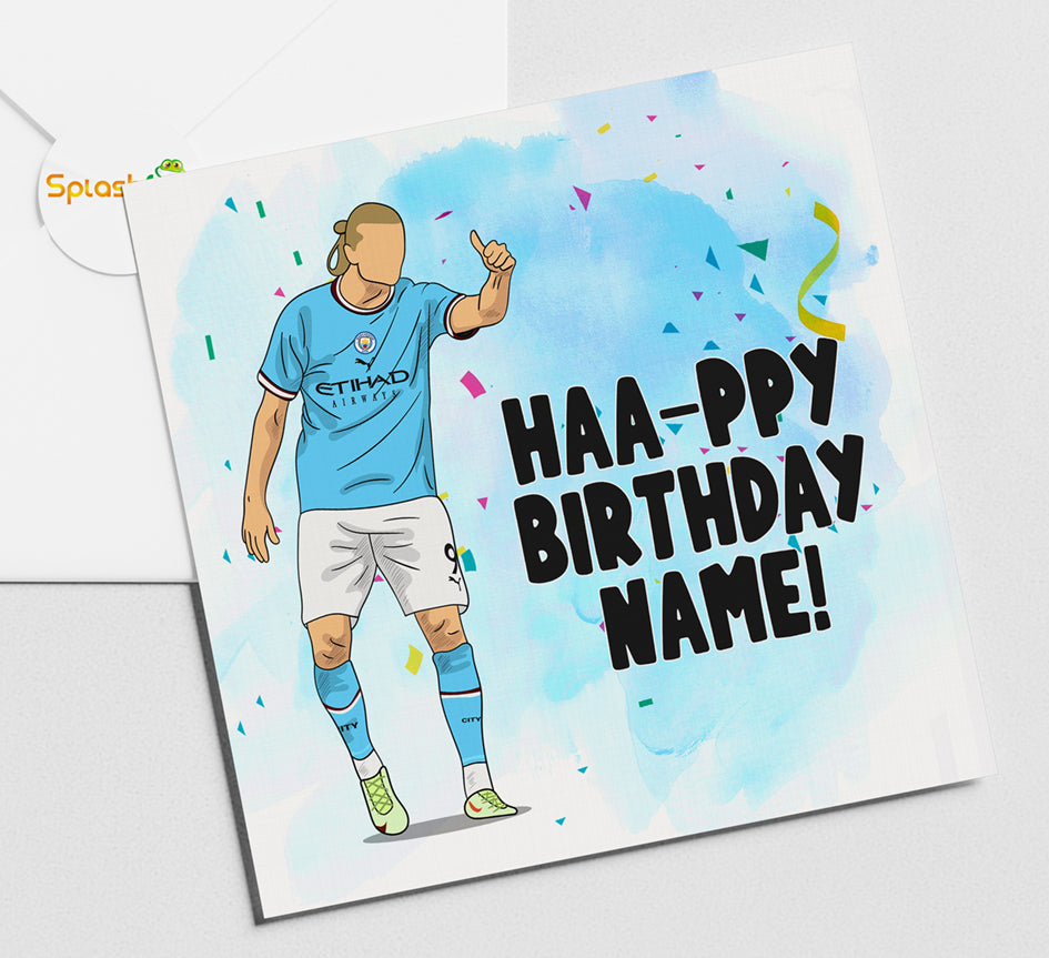 Erling Haaland - Birthday Card #sf306