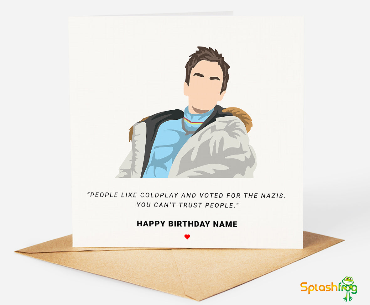 Superhans Birthday Card with Quote