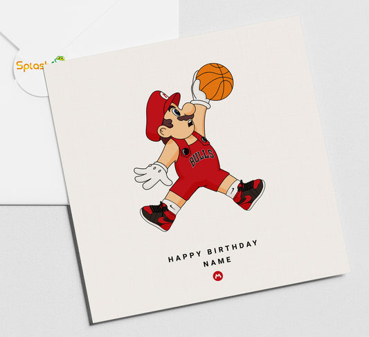 Super Mario Air Jordan - Birthday Card #576