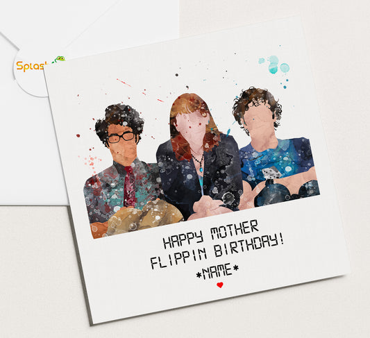 The IT Crowd Personalised Birthday Card