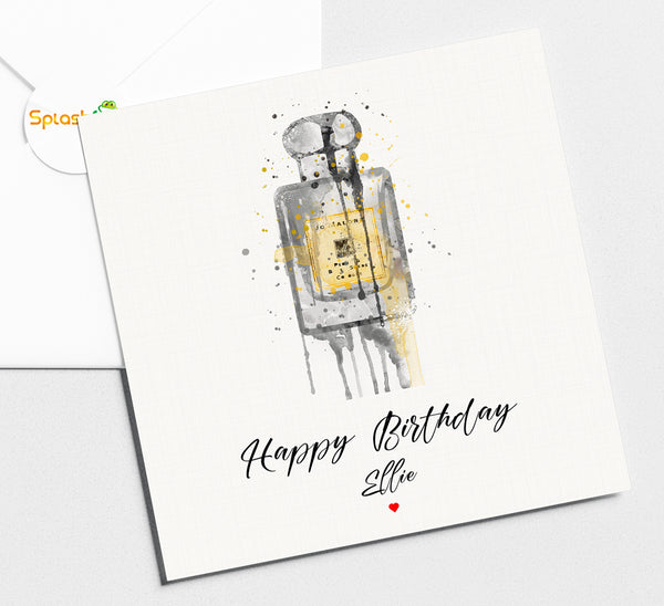 Jo Malone Watercolor Birthday Card