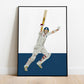 England Cricket | Kevin Pieterson Ashes - Minimalist Art Print