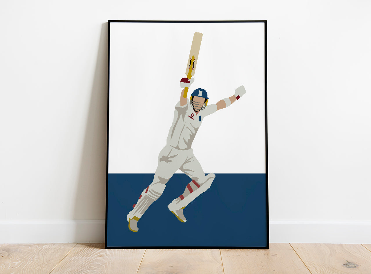 England Cricket | Kevin Pieterson Ashes - Minimalist Art Print