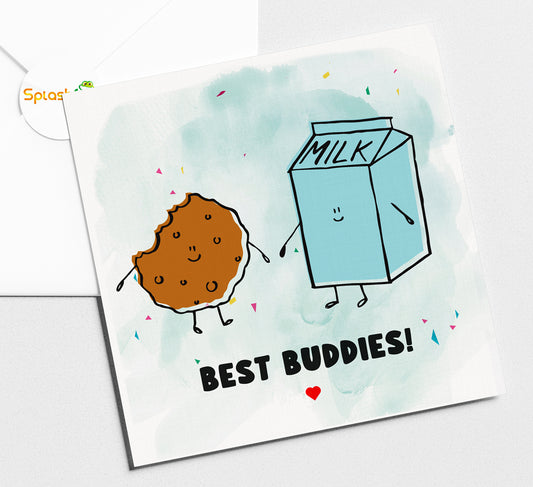 Milk and Cookie - Birthday Card #387