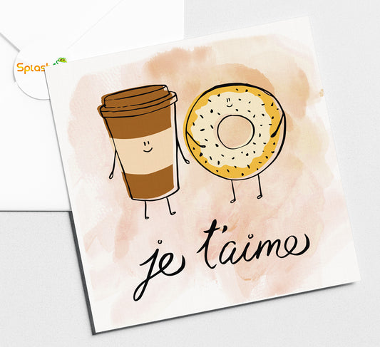 Coffee & Donut - Birthday Card #379