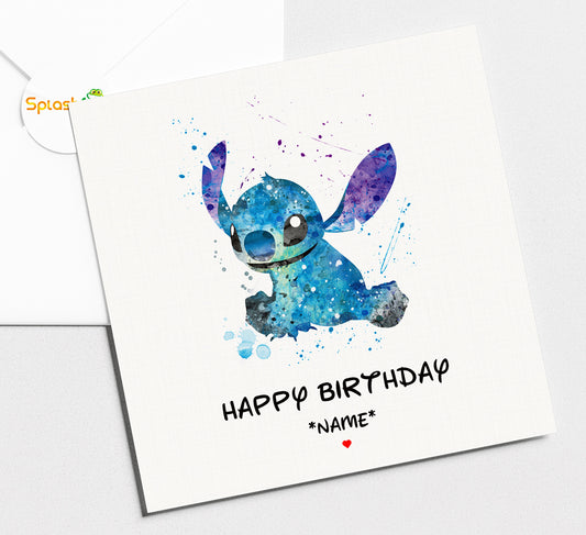 Lilo & Stitch - Birthday Card #395