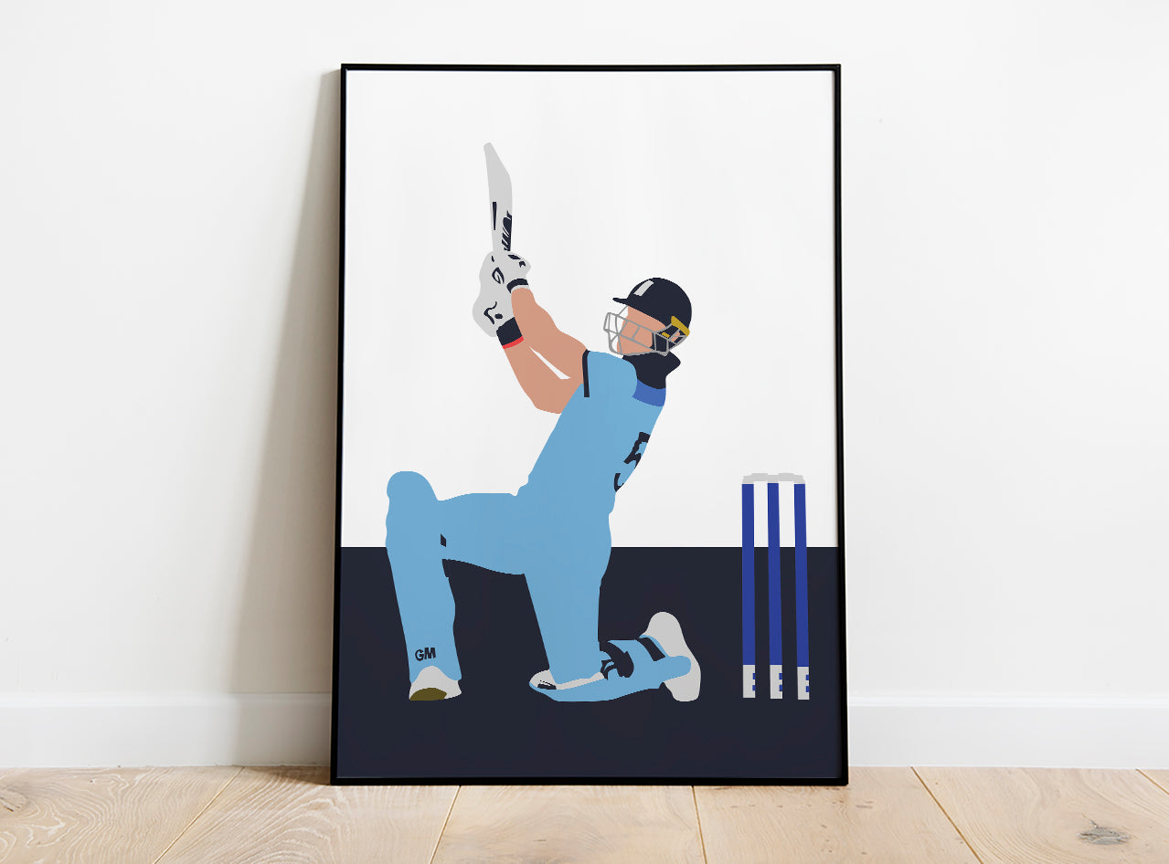 England Cricket | Ben Stokes - Minimalist Art Print