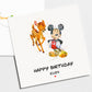 Mickey & Bambi - Birthday Card #327