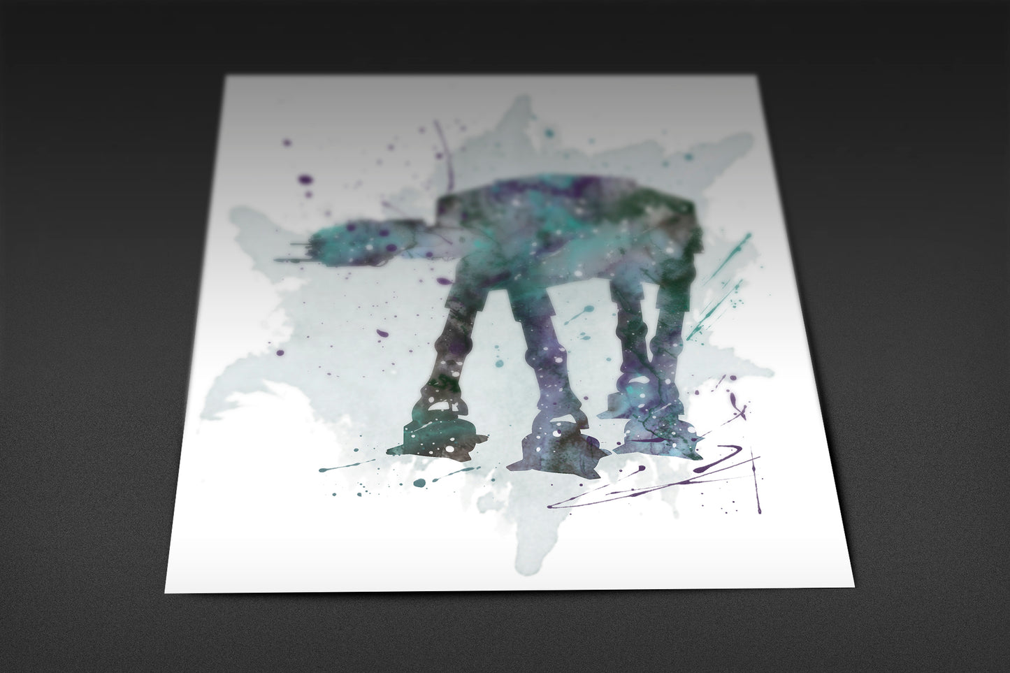 Star Wars AT-AT Walker - Watercolour Art Print
