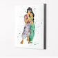 Aladdin & Jasmine - Watercolor Art Print