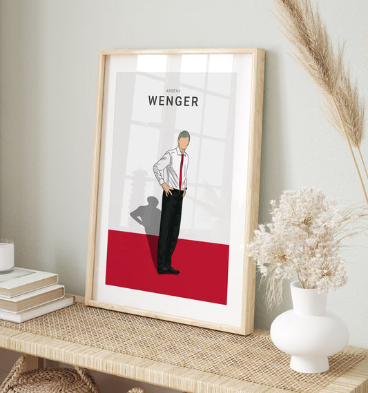 Arsene Wenger Arsenal Minimalist Poster Print