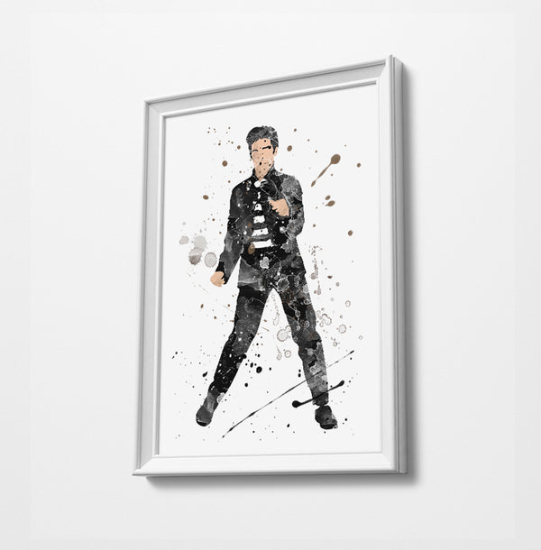 Elvis - Watercolor Art Print