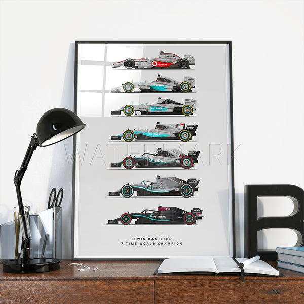 Lewis Hamilton Print. Lewis Hamilton Helmet print art poster . Mercedes , McLaren Art posters. Formula One helmets print.