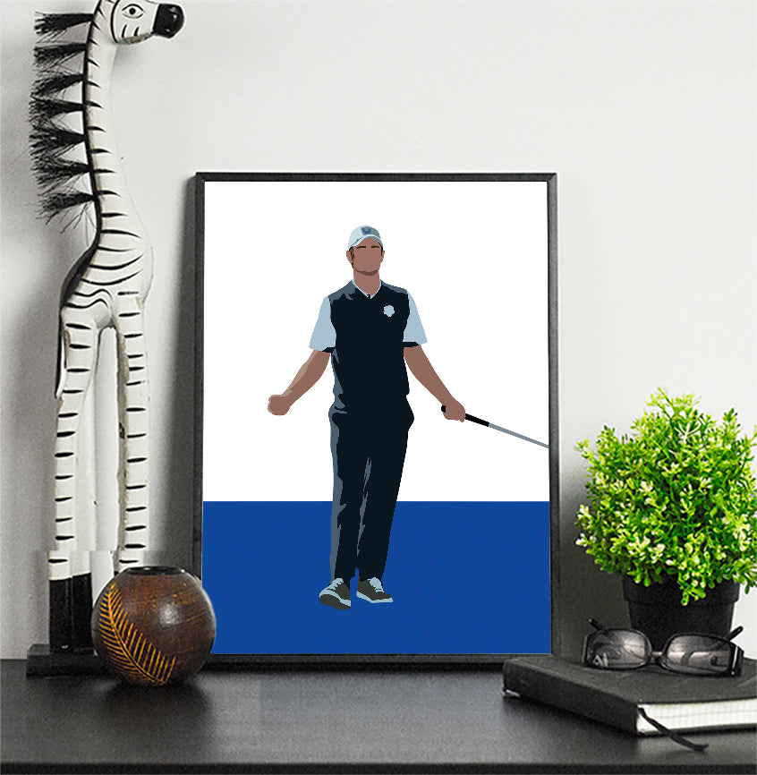 Justin Rose - Ryder Cup Golf Print