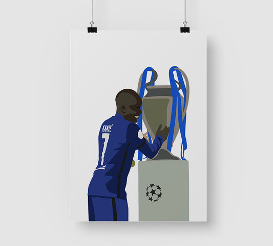 N'Golo Kanté | Chelsea fc | 2021 Champions League Final Print