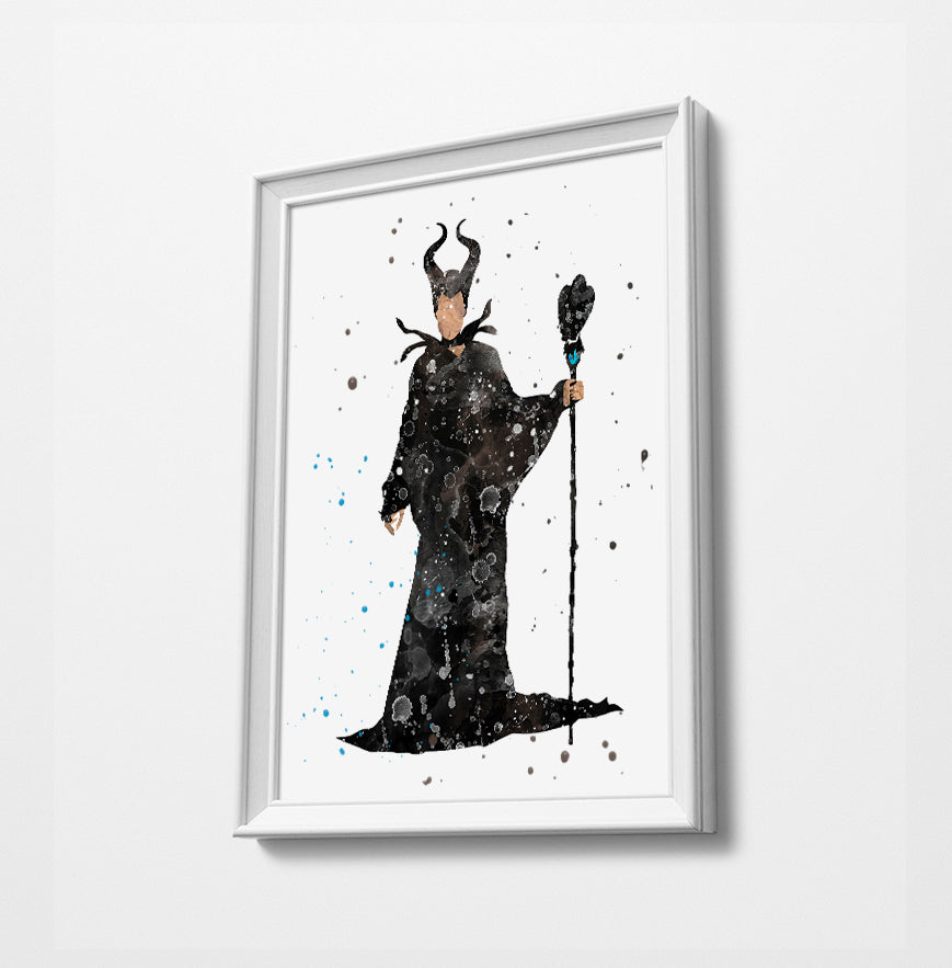 Maleficent Art Print Poster . Disney Poster . Disney Prints . Disney Gifts