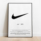 Nike Brand Print, Poster, Wall Art by Splashfrog