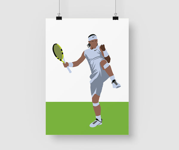 Rafa Nadal - Minimalist Art Print