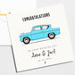 Harry Potter Ford Anglia Wedding Card