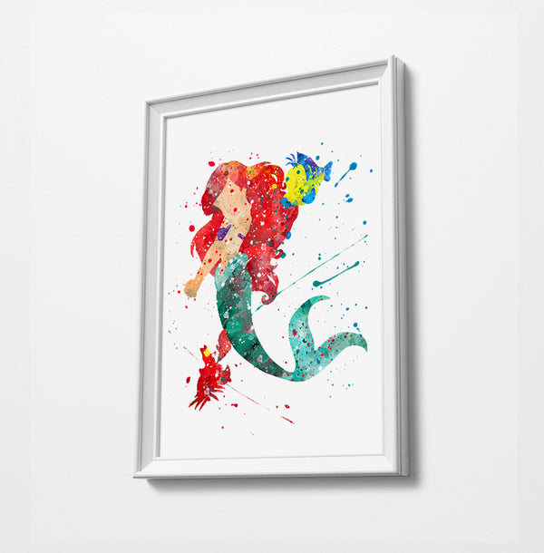 The Little Mermaid - Watercolor Art