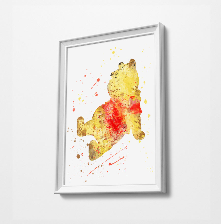 Winnie the Pooh Art Print , Tigger from Winnie the Pooh Watercolor Artwork Art Print