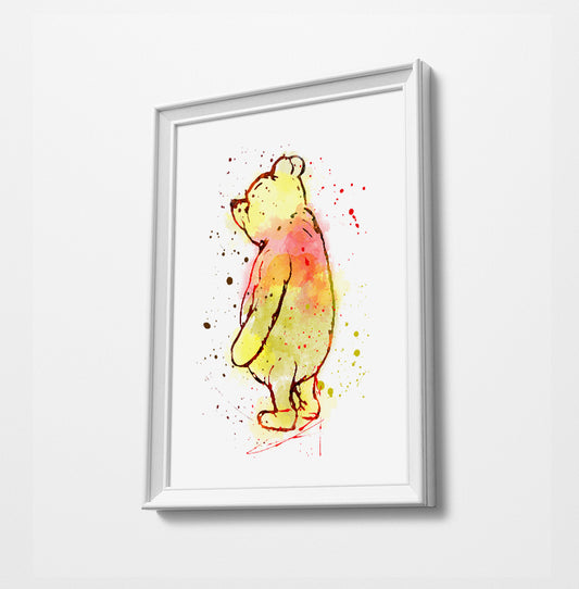 Winnie the Pooh Art Print , Tigger from Winnie the Pooh Watercolor Artwork Art Print