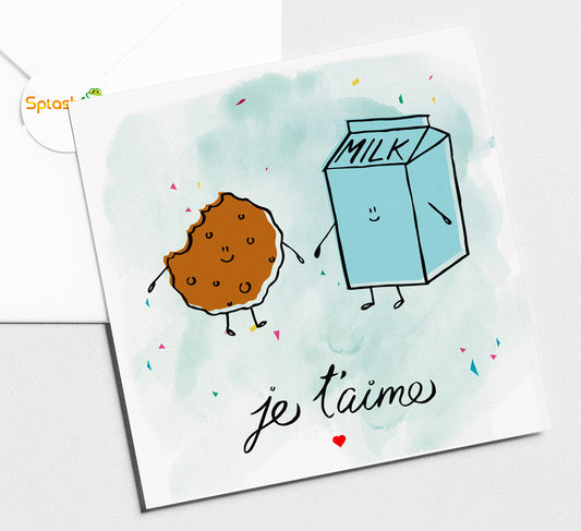Milk and Cookie - Birthday Card #388