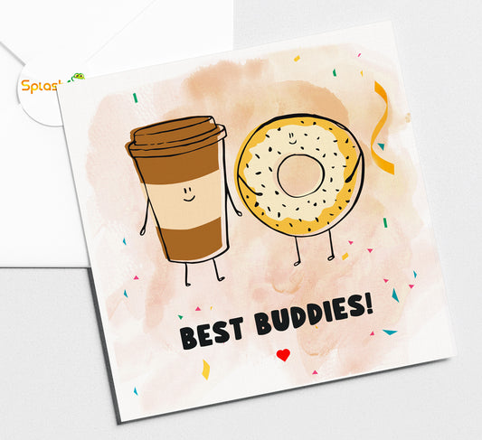 Coffee & Donut - Birthday Card #385