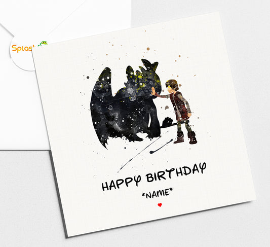 How to Train Your Dragon - Birthday Card #352