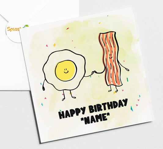 Bacon & Egg - Birthday Card #391