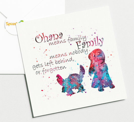 Lilo & Stitch - Birthday Card #399