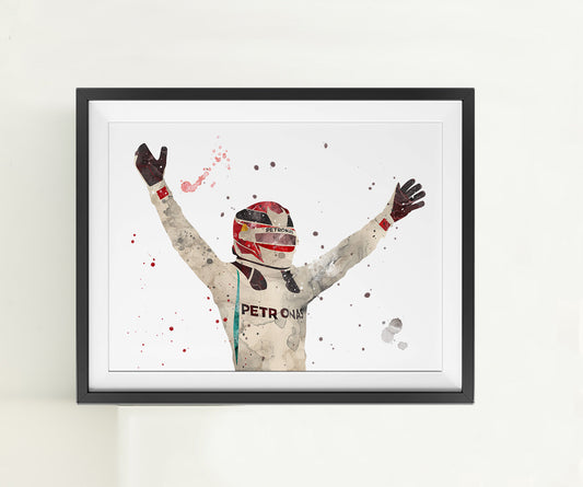Lewis | Minimalist Watercolor Art Print Poster Gift Idea For Him Or Her | F1