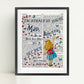 Alice in Wonderland Dictionary Art Print Poster Page Quote | Nursery Art | Vintage Poster | Gift for her | Gift for Mum