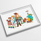 Toy Story 4 | Minimalist Watercolor Art Print Poster Gift Idea For Him Or Her |
