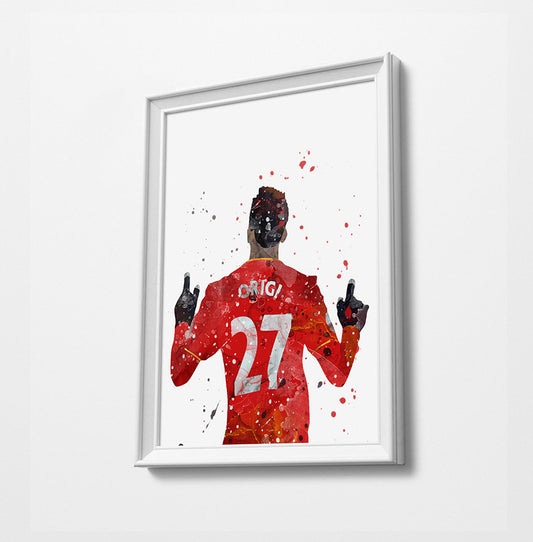 Football Minimalist Watercolor Art Print Poster Gift Idea For Him Or Her | Football | Soccer