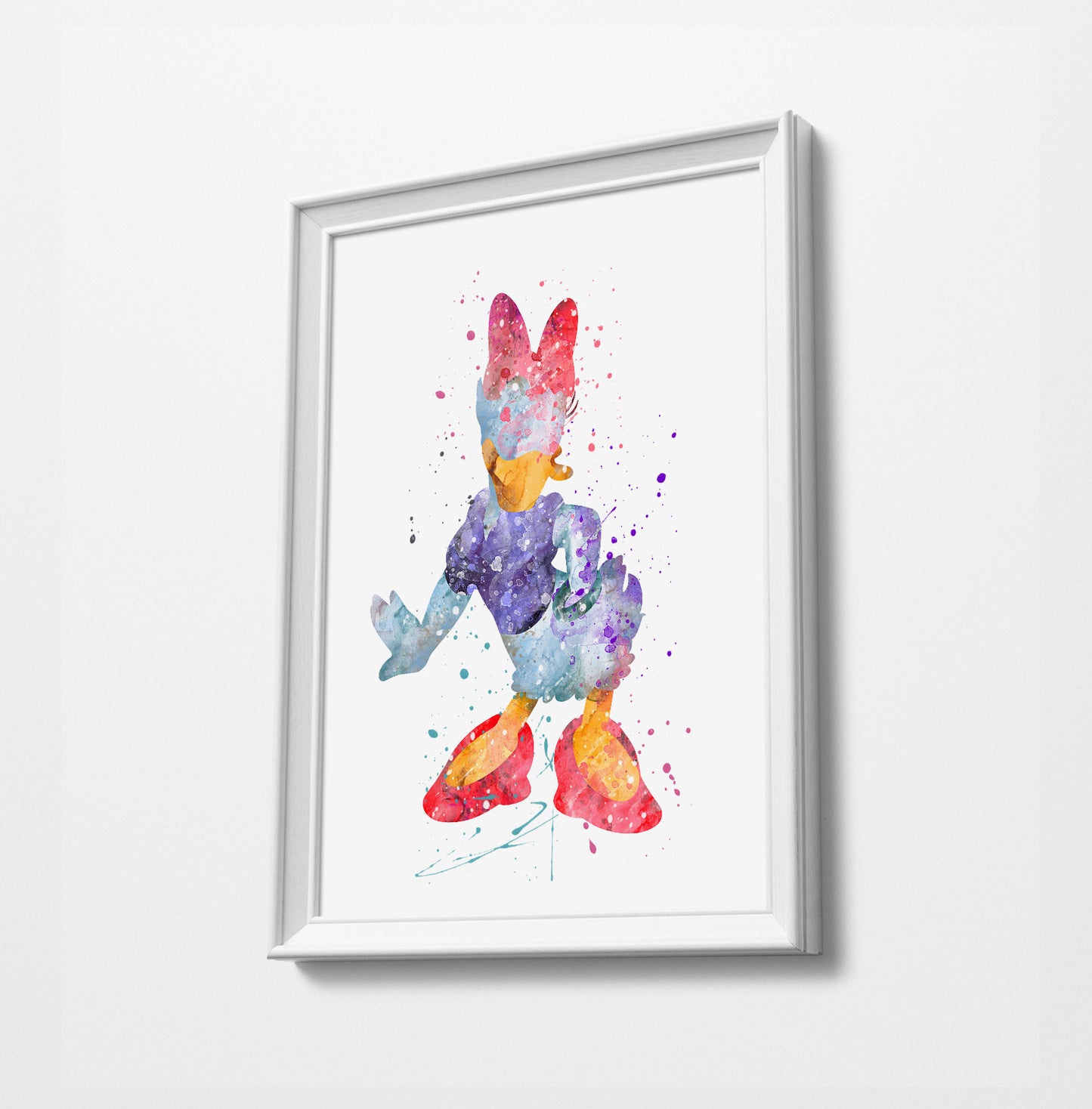 Daisy | Minimalist Watercolor Art Print Poster Gift Idea For Him Or Her |