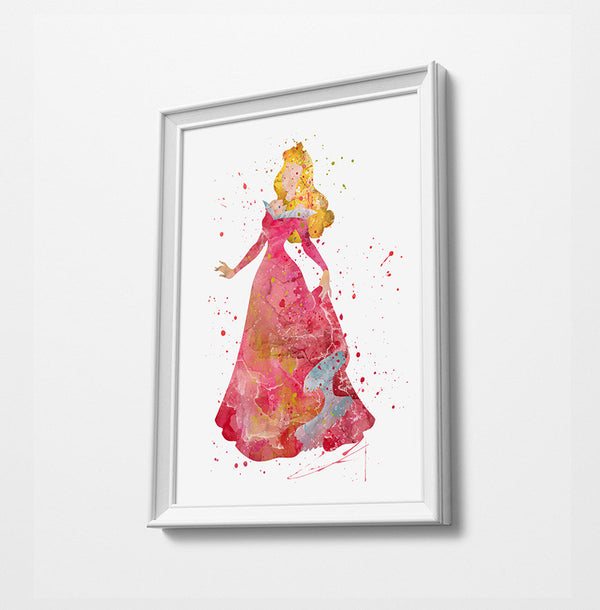 Disney Princess Prints | Minimalist Watercolor Art Print Poster Gift Idea For Him Or Her | Nursery Art |