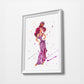 Disney Princess Prints | Minimalist Watercolor Art Print Poster Gift Idea For Him Or Her | Nursery Art |