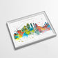 Cincinnati Skyline Art Print  | Minimalist Watercolor Art Print Poster Gift Idea For Him Or Her | Wall Art | City Skyline | City Prints