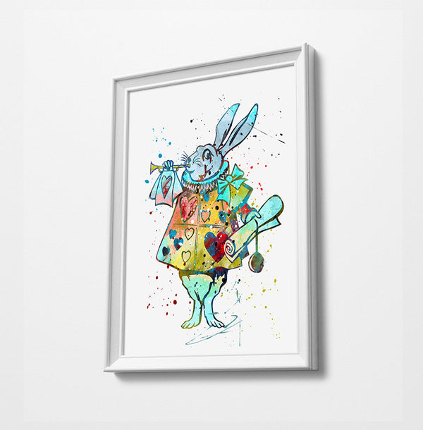 Alice in Wonderland Disney Princess Prints | Minimalist Watercolor Art Print Poster Gift Idea For Him Or Her | Nursery Art |