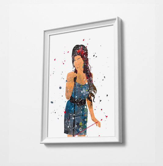 Minimalist Music Icon | Watercolor Art Print Poster Gift Idea For Him Or Her Music Poster
