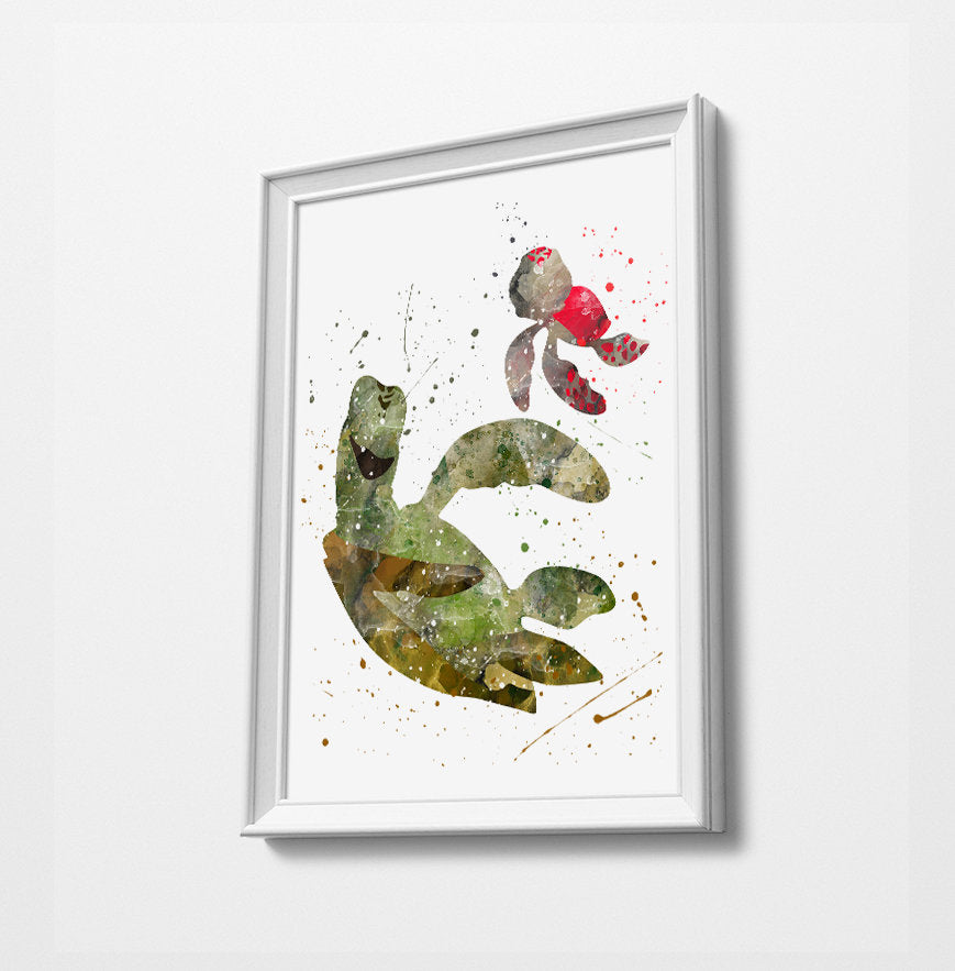 Nemo | Minimalist Watercolor Art Print Poster Gift Idea For Him Or Her | Nursery Art |