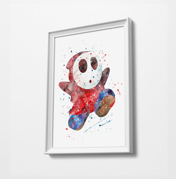 Minimalist Watercolor Art Print Poster Gift Idea For Him Or Her | Gaming Print Artwork |