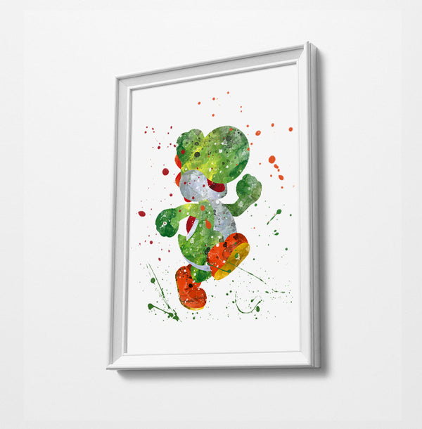 Minimalist Watercolor Art Print Poster Gift Idea For Him Or Her | Gaming Print Artwork |