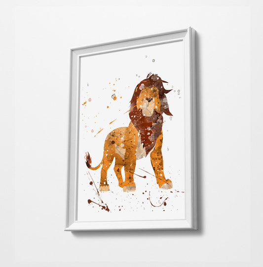 Minimalist Watercolor Art Print Poster Gift Idea For Him Or Her | Nursery Art | Gift for Baby |