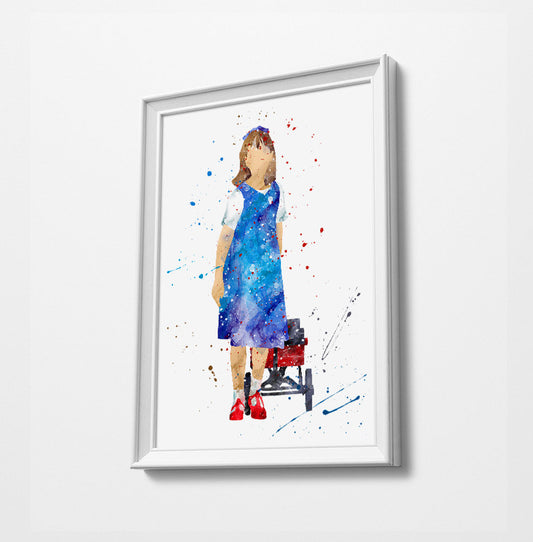 Minimalist Watercolor Art Print Poster Gift Idea For Him Or Her | Movie Artwork