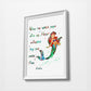 Ariel Quote 3 | Disney Princess Prints | Minimalist Watercolor Art Print Poster Gift Idea For Him Or Her | Nursery Art |
